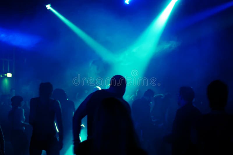 Silhouettes of Dancing Teenagers Stock Image - Image of party, people ...