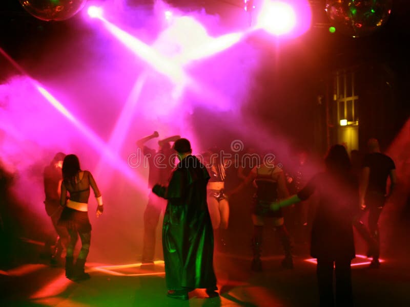 Silhouettes of dancing teenagers stock photography Silhouettes of dancing teenagers stock photography
