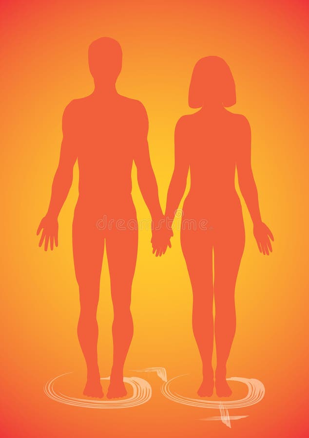 Silhouettes of masculines and vector illustration