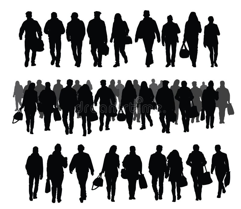 Silhouettes of people