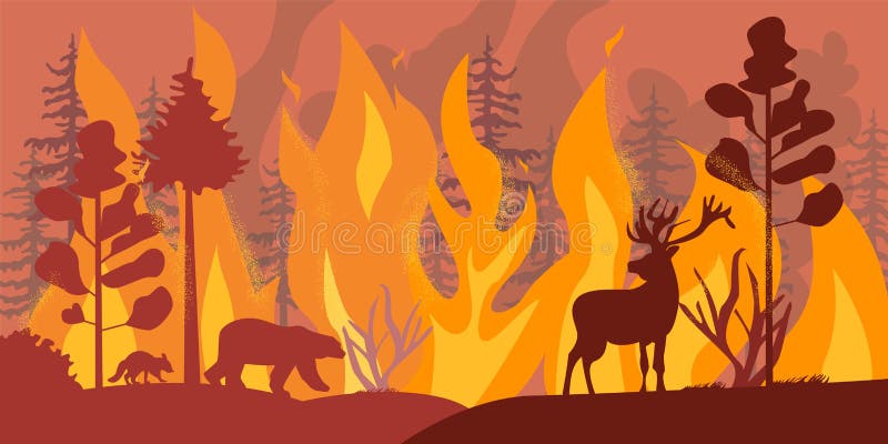 Fire Forest Stock Illustrations – 20,474 Fire Forest Stock