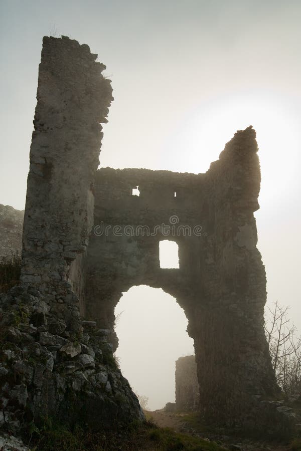 Silhoutte of ruins