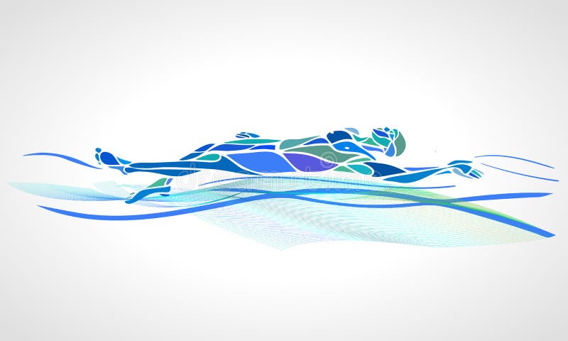 Aprenda Como Nadar Para Os Novatos Infographic Ilustração do Vetor