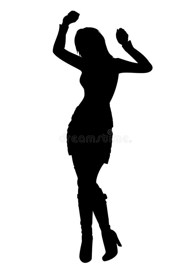 Silhueta Da Menina De Danca Ilustracao Do Vetor Ilustracao De Danca Silhueta 36780491