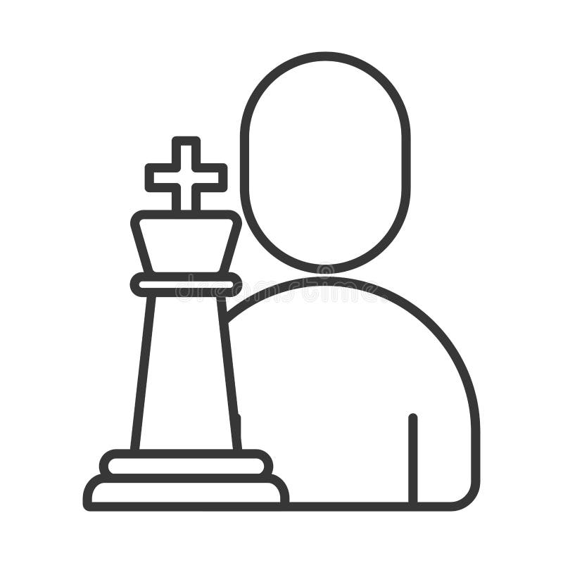 Peça de xadrez ilustração do vetor. Ilustração de jogo - 219358902
