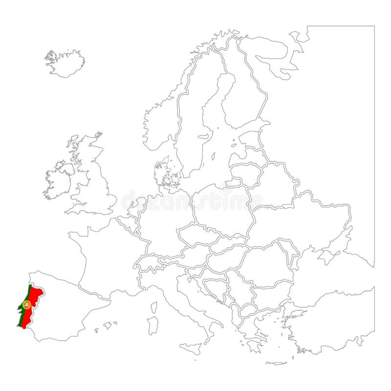 O Mapa Detalhado De Portugal Com Regiões Ou Estados E Cidades, Capitais  Ilustração do Vetor - Ilustração de cidades, distrito: 98269863