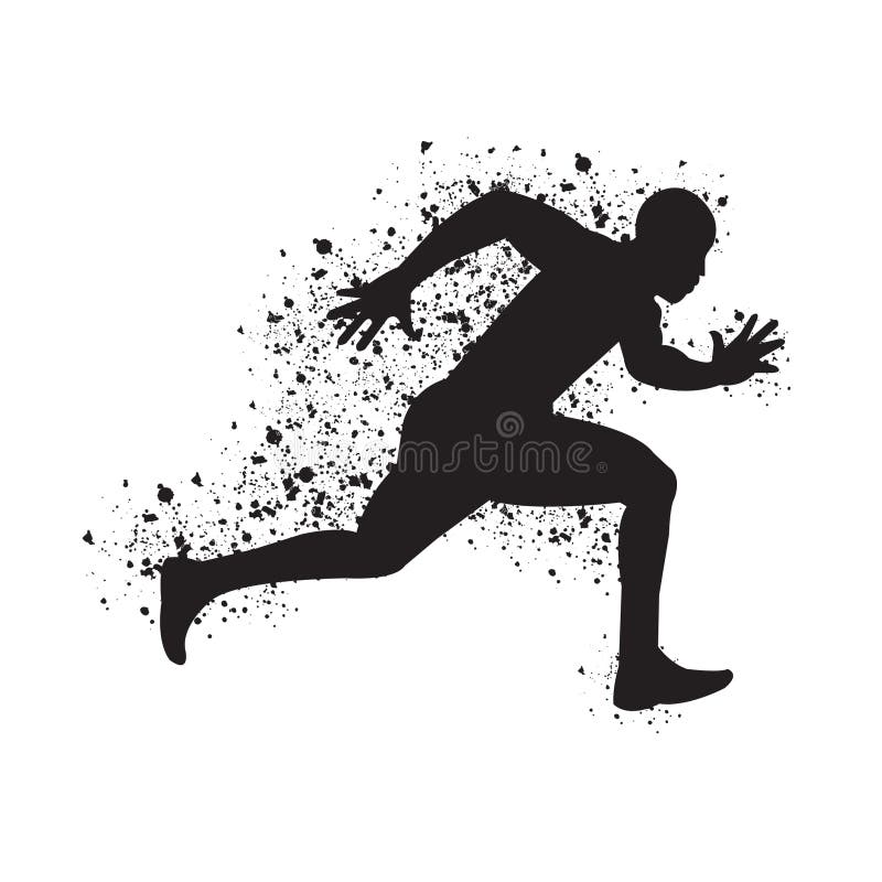 Silhueta Do Corredor Ilustracao Do Vetor Ilustracao De Corredor 96436322