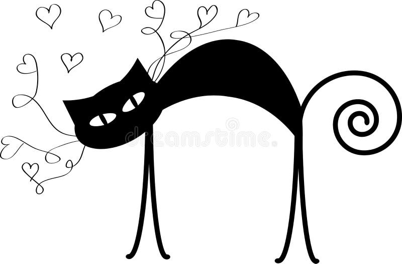 Vários Desenhos Animados Bonito Gatos Pretos Silhuetas Para Design Royalty  Free SVG, Cliparts, Vetores, e Ilustrações Stock. Image 15513619