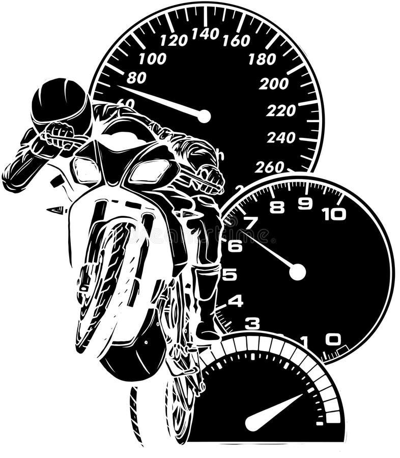 Desenho Em Preto E Branco De Motocicleta Com Vetor De Carro. Corridas De  Motocicletas Ilustração do Vetor - Ilustração de fundo, moto: 213639064