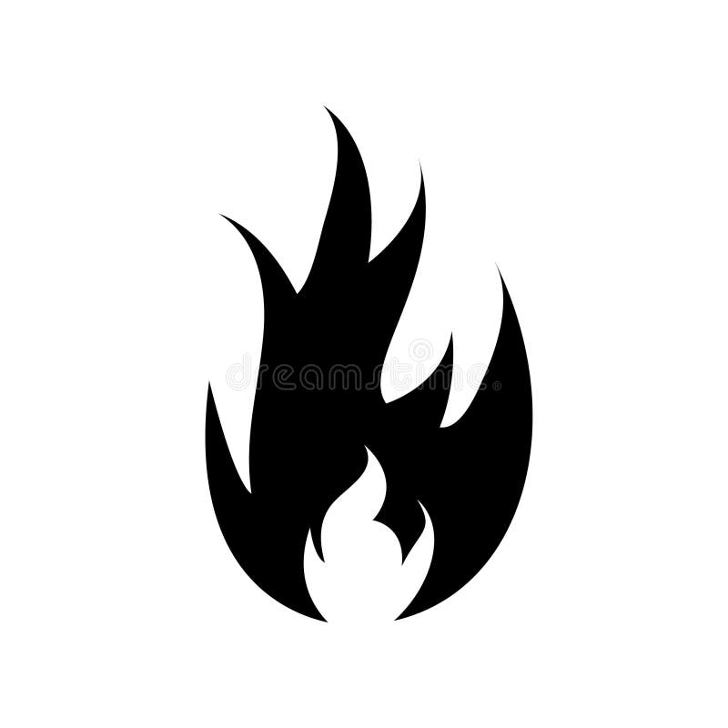 Símbolo De Logotipo De Fogo Negro Símbolo Logotipo Símbolo Logotipo ícone  Modelo Vetor De Design Em Fundo Branco Ilustração do Vetor - Ilustração de  incêndio, flama: 252650701