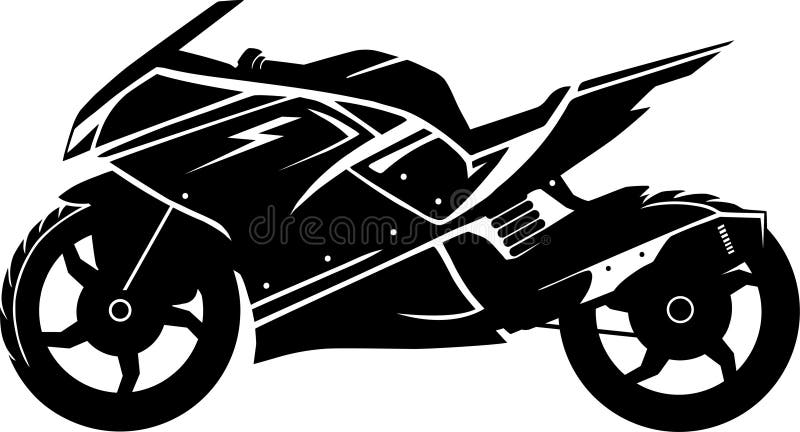 Silhueta do motociclista ilustração do vetor. Ilustração de ciclo