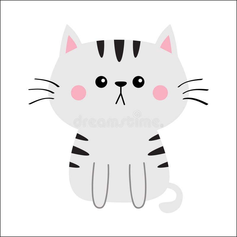 Fundo Com Gatos Kawaii Fofos, Ilustração, Fauna, Desenho Animado Imagem de  plano de fundo para download gratuito