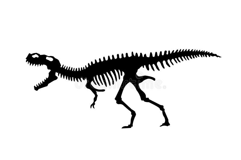 Esqueleto Fóssil De Dinossauro, Estilo De Desenho Animado Ilustração De  Vetor Plano Isolada Em Fundo Branco Ilustração do Vetor - Ilustração de  arqueologia, museu: 170261649