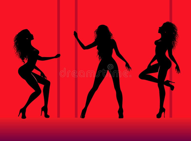 Silhuetas da mulher bonita da dança nova ilustração royalty free Silhuetas da mulher bonita da dança nova ilustração royalty free