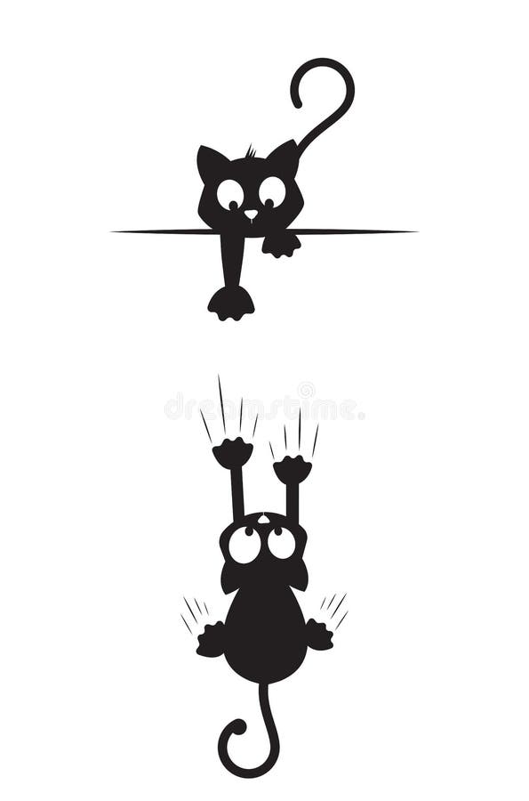 Quebra-cabeça Cat Caindo no personagem de desenho animado da div