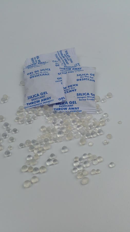 Silica gel desiccant photo stock image. Image of brand 258576219