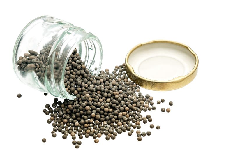 Silica Gell Beads Desiccant, Humidity Control Over White Stock Image