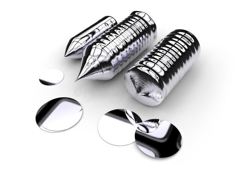 Silicon ingot stock illustration. Illustration of monocrystalline