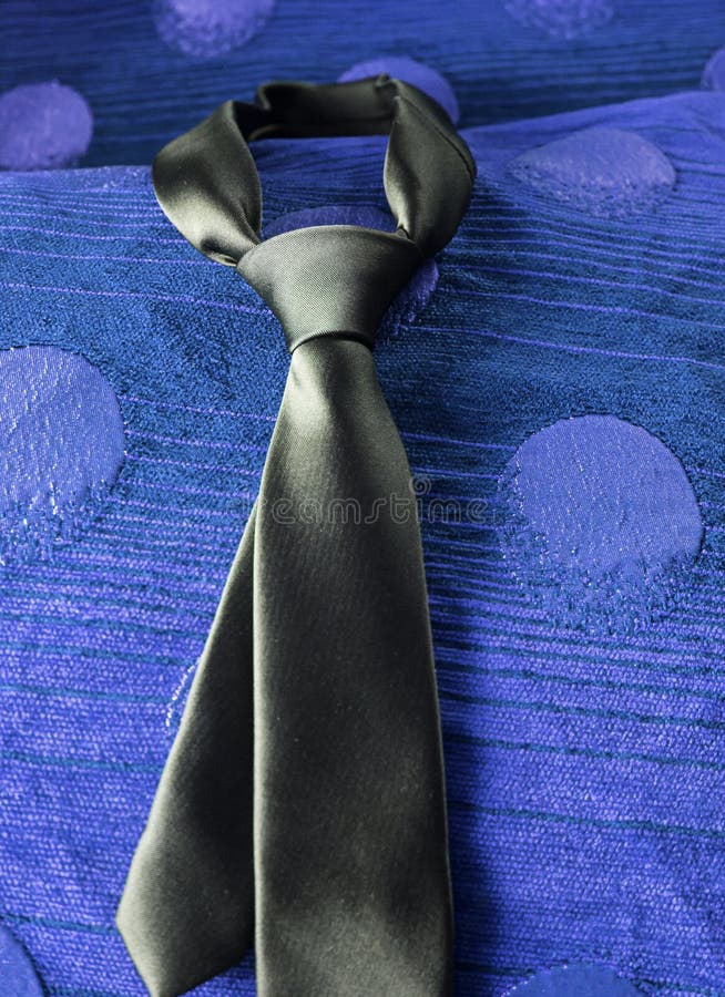 Silk black tie stock image. Image of intelligence, closeup - 89570795