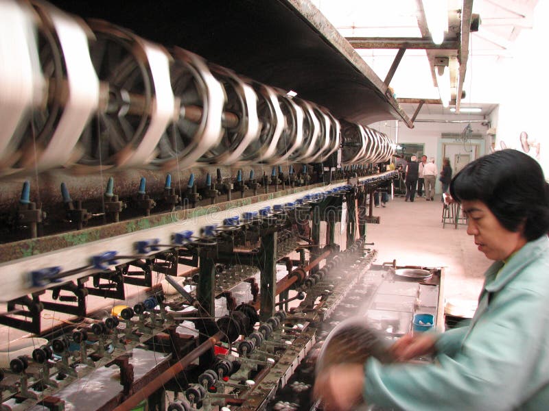 Silk Factory editorial stock photo. Image of work, place 18011828