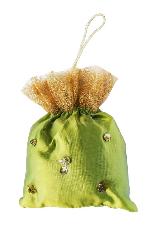 Silk sachet bag stock photo. Image of paillettes, aroma 34900192