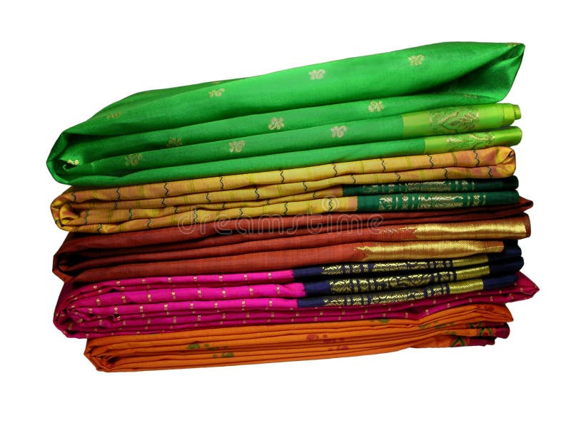 Silk Saris royalty free stock photography