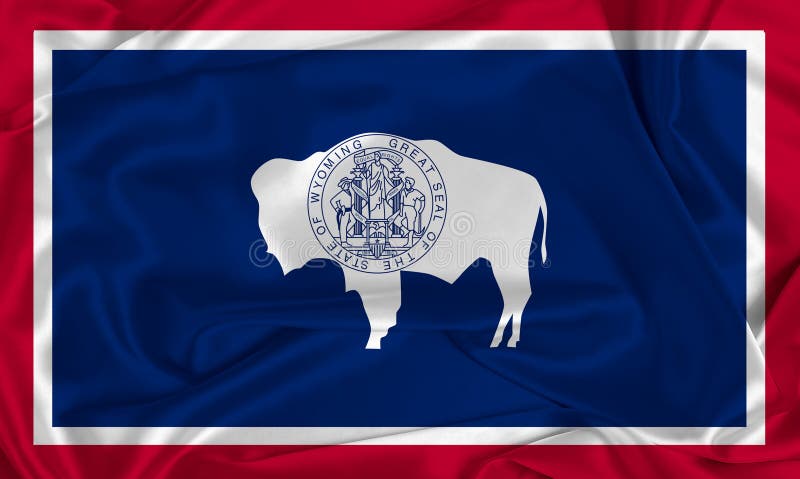 Silk Wyoming State Flag