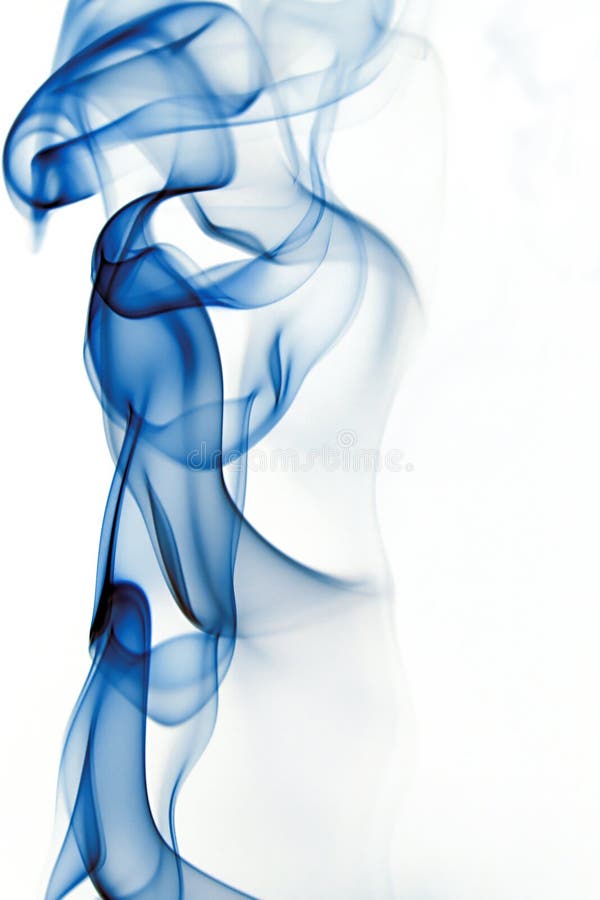 Abstract silky blue smoke shape. Dynamic colour stock images, royalty-free photos and pictures