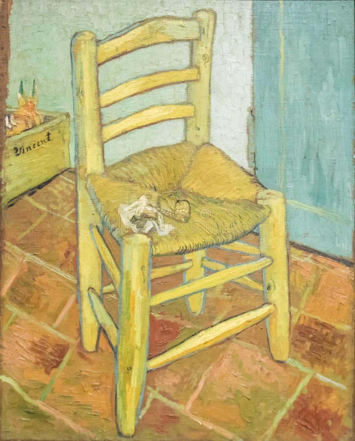 Silla del ` s de Van Gogh foto de archivo Silla del ` s de Van Gogh foto de archivo