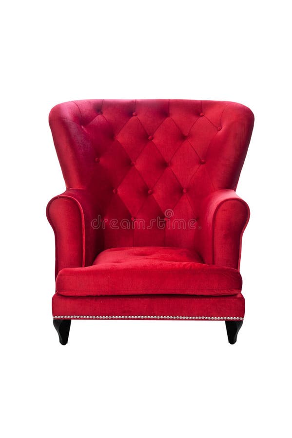 Rojo francés de la silla fotografía de archivo libre de regalías Rojo francés de la silla fotografía de archivo libre de regalías