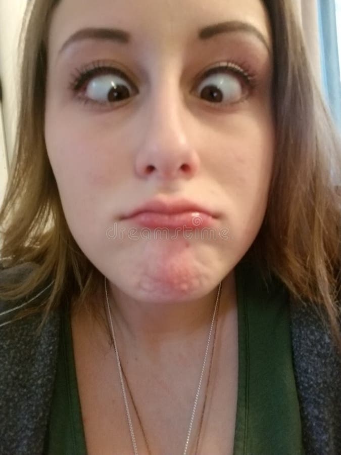 Silly face stock photo. Image of girl, teenage, making - 127300308