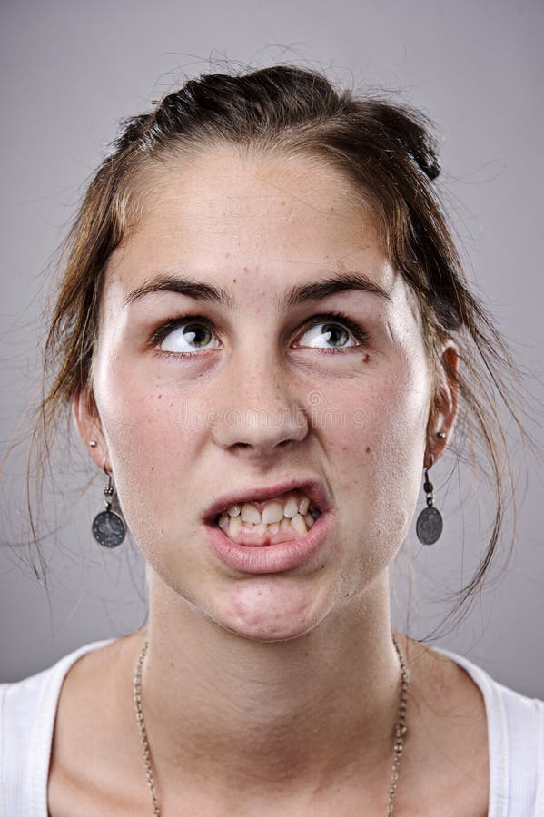 Silly funny face stock photo. Image of girl, woman, funny 16575198