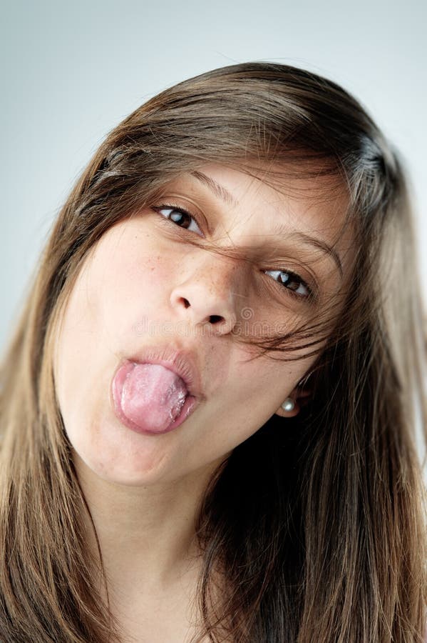 Silly funny face royalty free stock photo