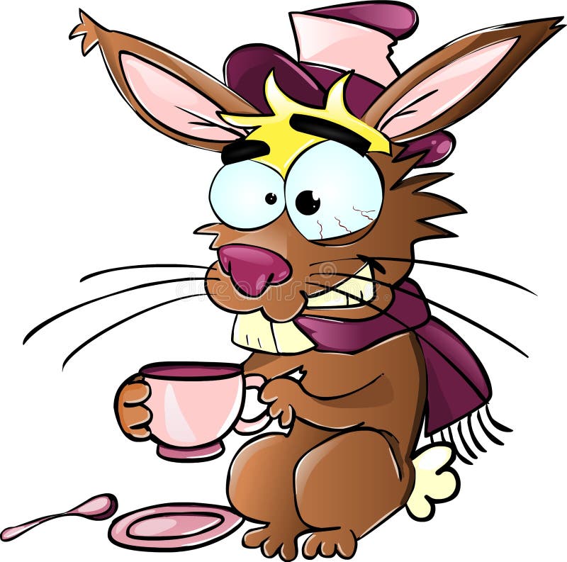 Silly Rabbit Drinking Tea Stock Photos Image 20700343