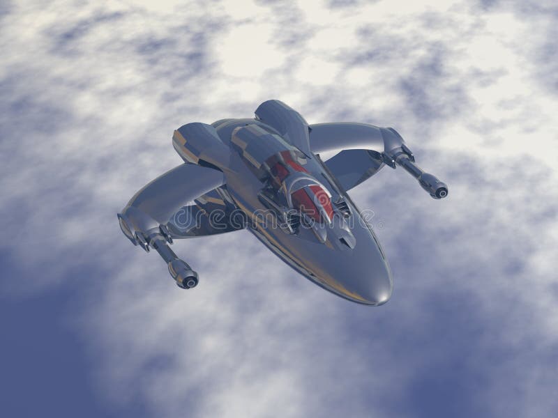 Silnika myśliwa wieloskładnikowy rola i niski orbity interceptor ilustracja wektor Silnika myśliwa wieloskładnikowy rola i niski orbity interceptor ilustracja wektor