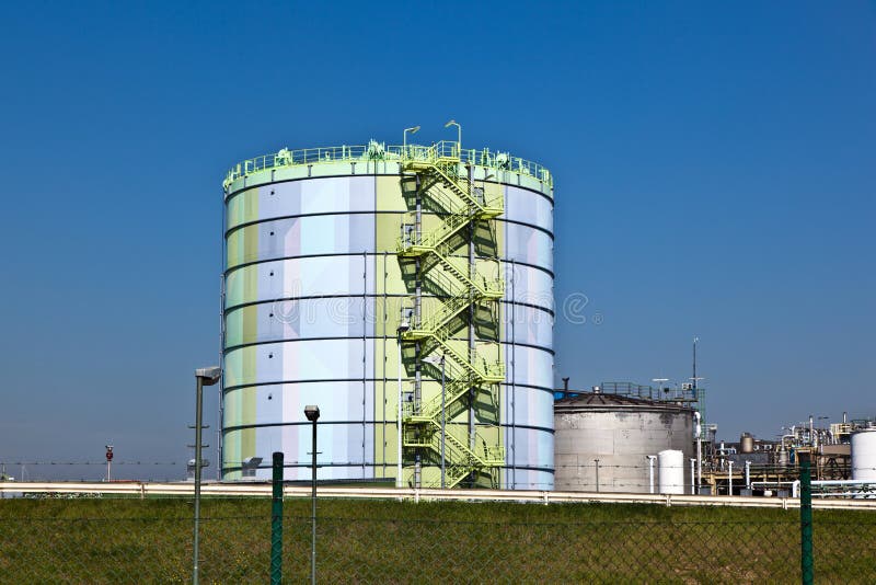 Silo in an Industry Park