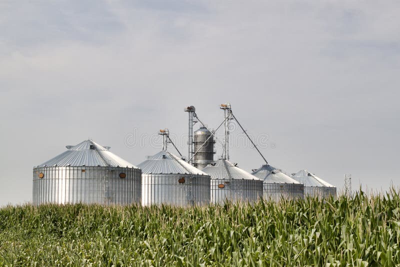 Grain Silos Stock Photo Image Of Agriculture Landscape 32688276