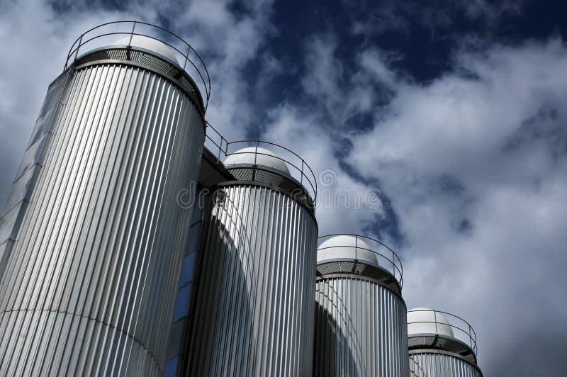 Silos for a beer in Irelnad's finnest beer company Guinness. Silos for a beer in Irelnad's finnest beer company Guinness