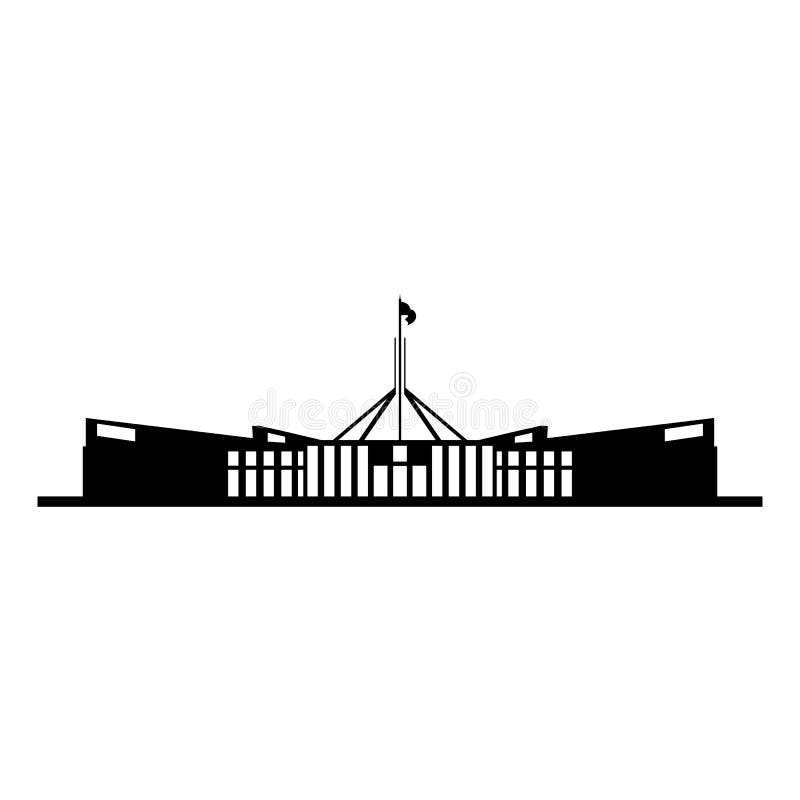 Silueta australiana de la casa del parlamento