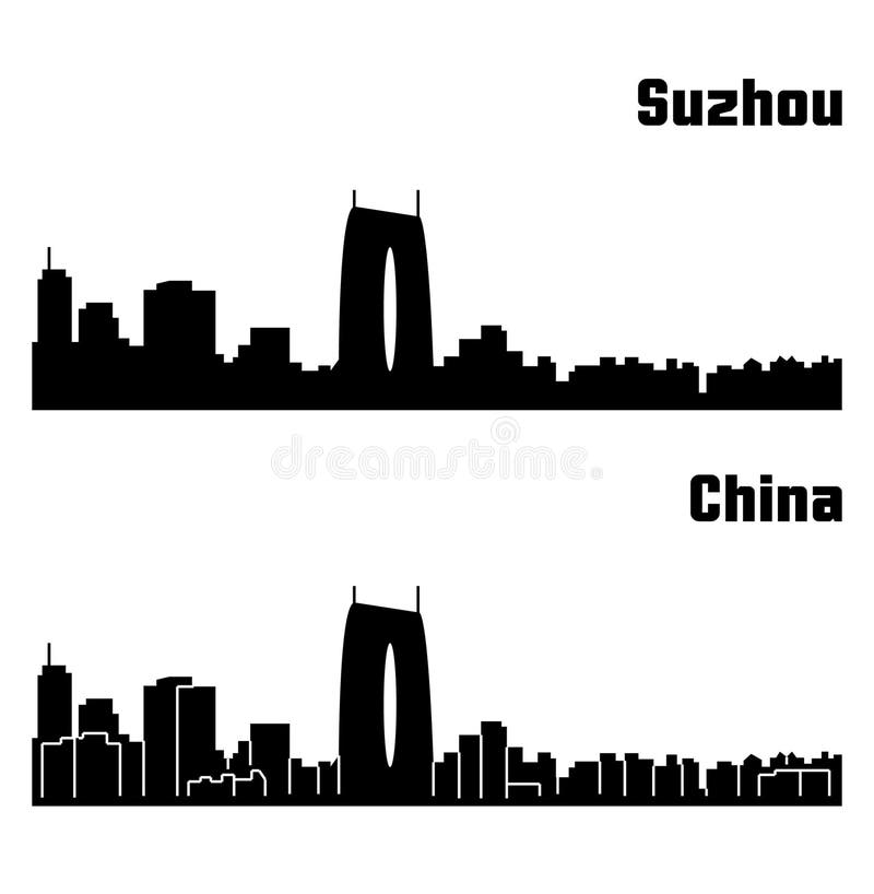Silueta De La Ciudad De China