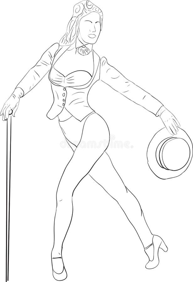 Download Silueta del bailarín ilustración del vector. Ilustración de exercising - 41907013