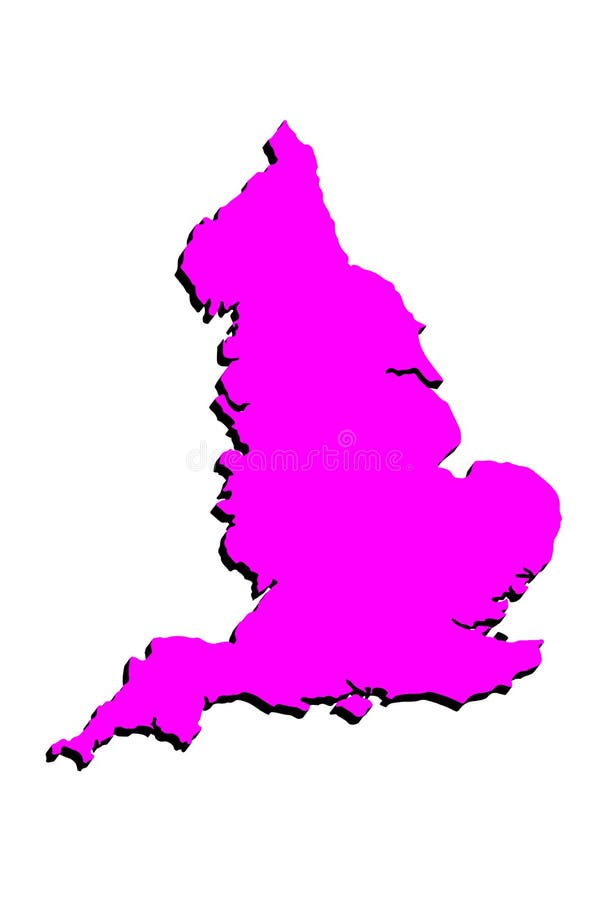 Silueta del mapa del ejemplo del vector de Inglaterra libre illustration Silueta del mapa del ejemplo del vector de Inglaterra libre illustration