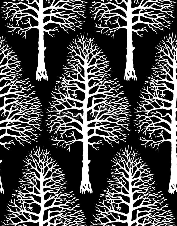 Silueta del árbol del vector stock de ilustración Silueta del árbol del vector stock de ilustración