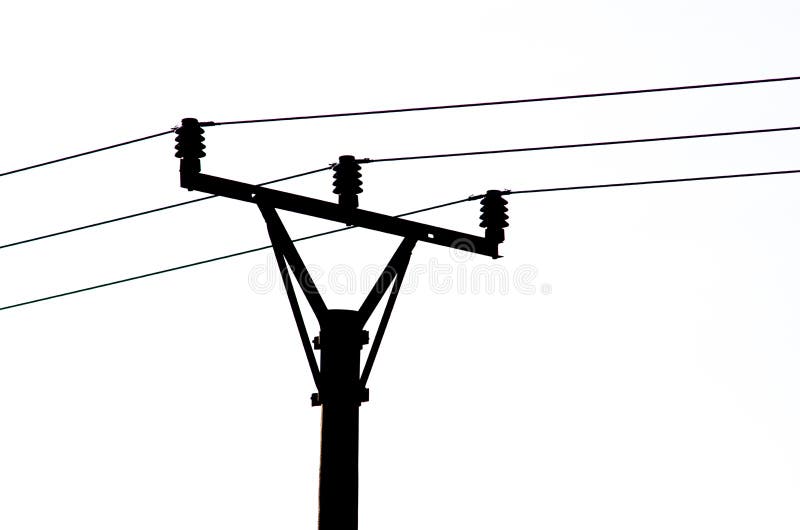 Silueta negra de la línea eléctrica libre illustration Silueta negra de la línea eléctrica libre illustration