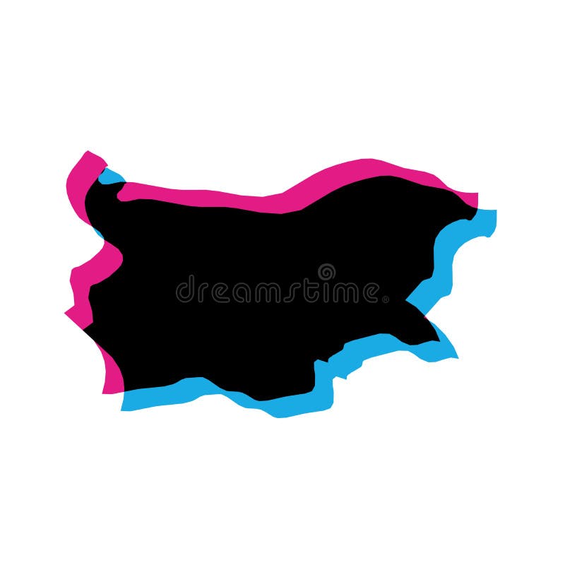 Silueta țării de Bulgaria royalty free illustration