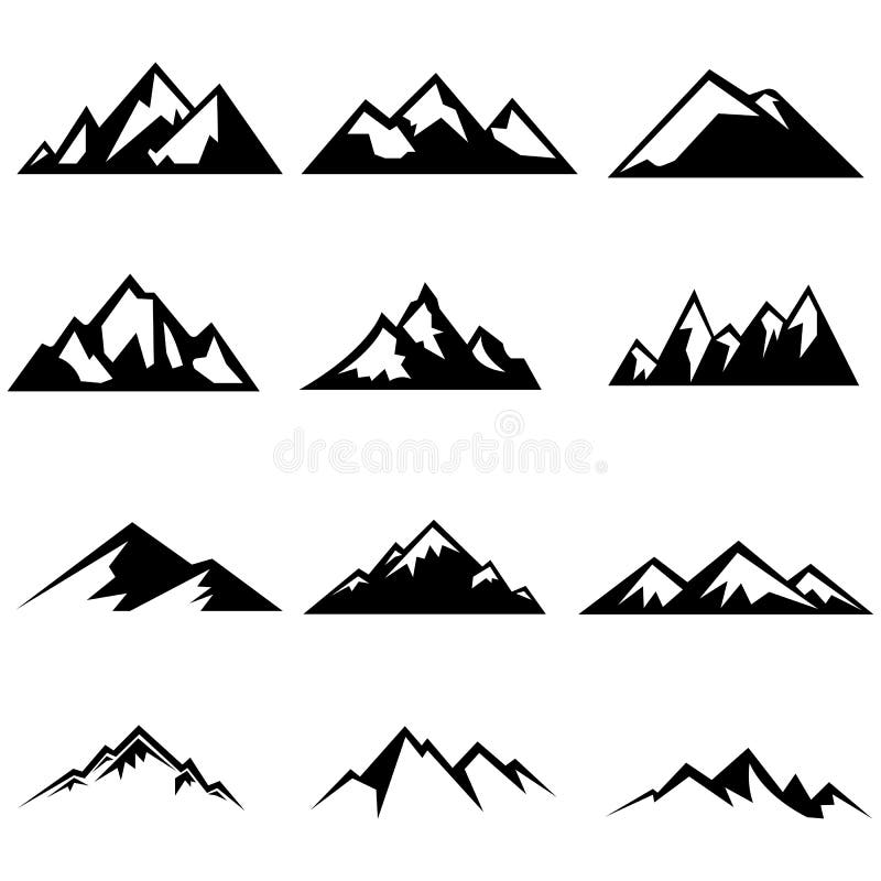 Siluetas de las montañas libre illustration Siluetas de las montañas libre illustration