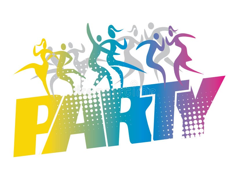 Siluetas de los bailarines del partido de disco libre illustration Siluetas de los bailarines del partido de disco libre illustration
