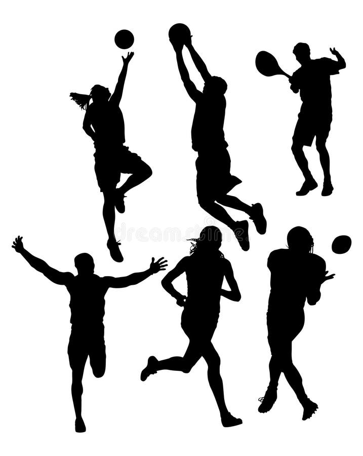 Siluetas de los deportes libre illustration Siluetas de los deportes libre illustration