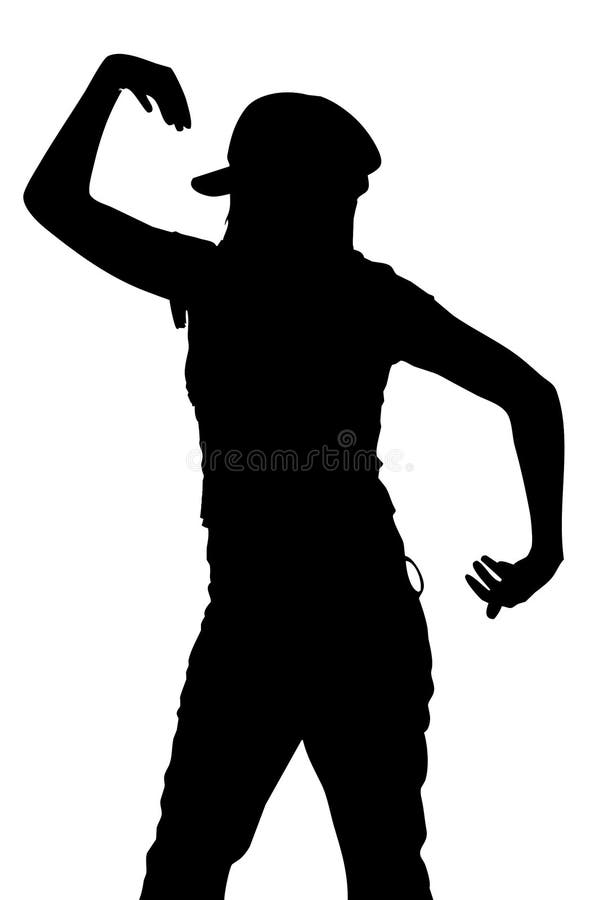 Siluetta di Dancing illustrazione vettoriale Siluetta di Dancing illustrazione vettoriale