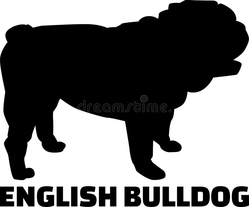 Siluetta inglese del bulldog